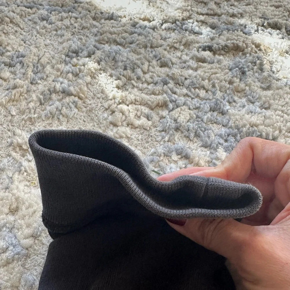 J.Crew Black Toggle Fleece Lined Hoodie Sweatshirt Size Small - Picture 4 of 6